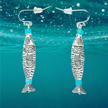 Boucles d'oreilles sardines