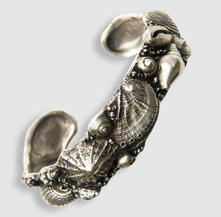 Bracelet jonc Coquillages création Toulhoat